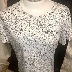 Nicce London Men’s Short Sleeve Black & White  T-Shirt Medium